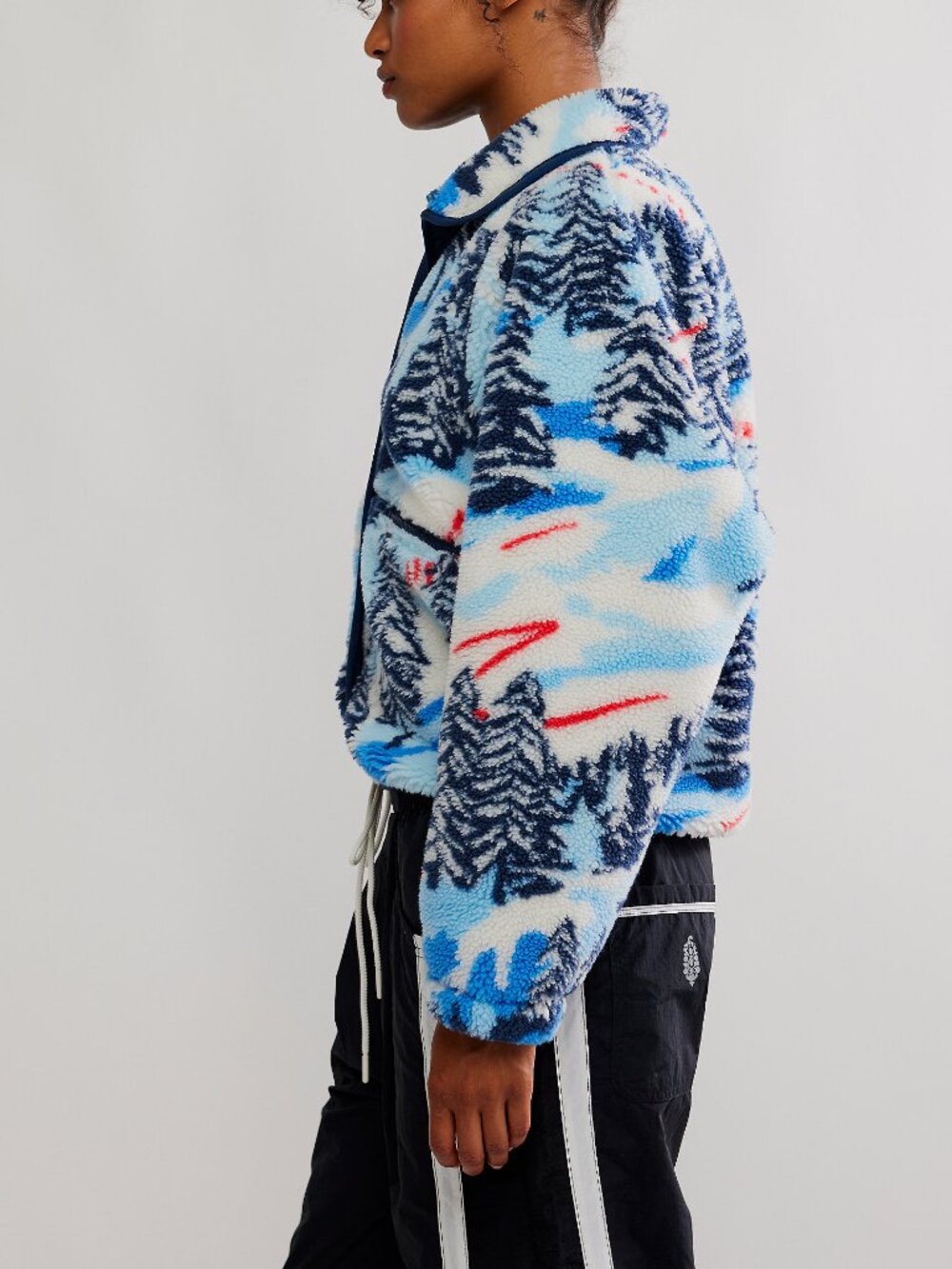 FP MOVEMENT Hit The Slopes Printed Fleece Jacket / Alpine Combo - Picture 3 of 9
